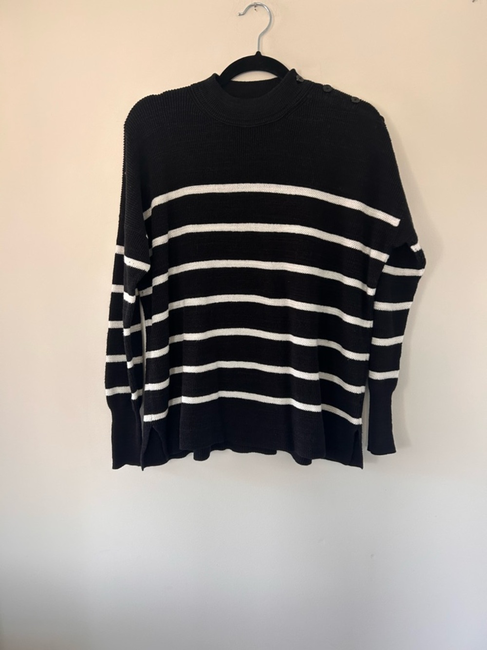 Vtg Ralph Lauren Linen & Cotton Striped Sweater